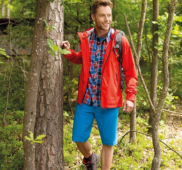 hiking man in nature