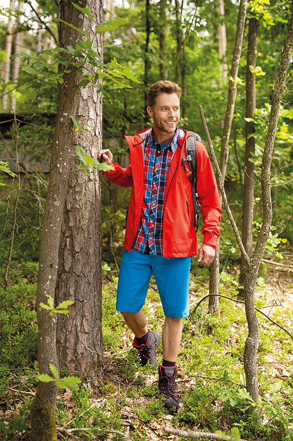 hiking man in nature